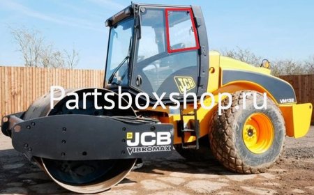 Стекло форточки левое JCB VIBROMAX VM-132 KMK