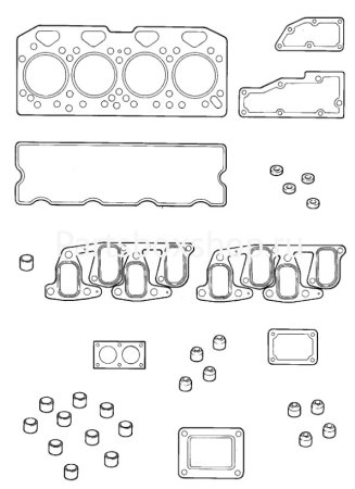 Комплект прокладок (дв. АК) верх  02/201849