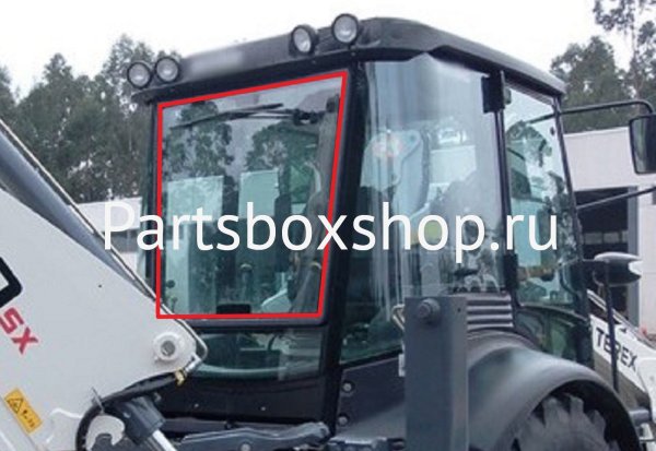 Стекло заднее верхнее Terex 820, 860 KMK