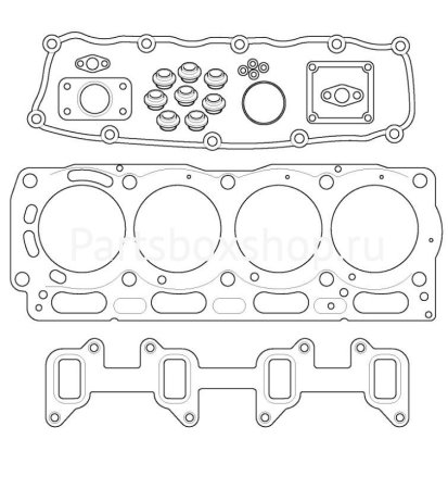Комплект прокладок двигателя верхний RE-RG 02/203156 (U5LT0357) PBS